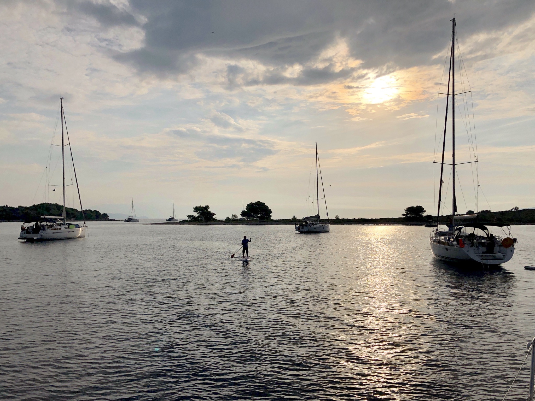 Early morning on the SUP