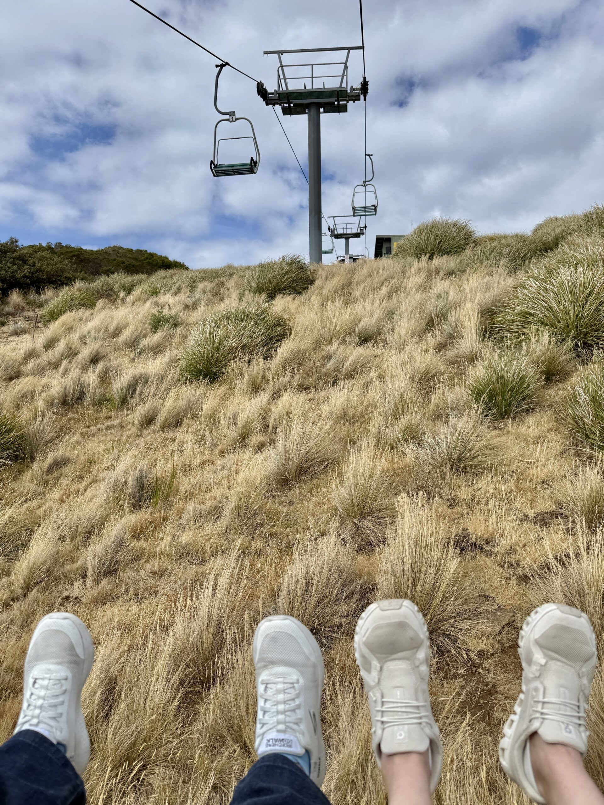 Fahrt mit dem Chairlift auf "the Nut"