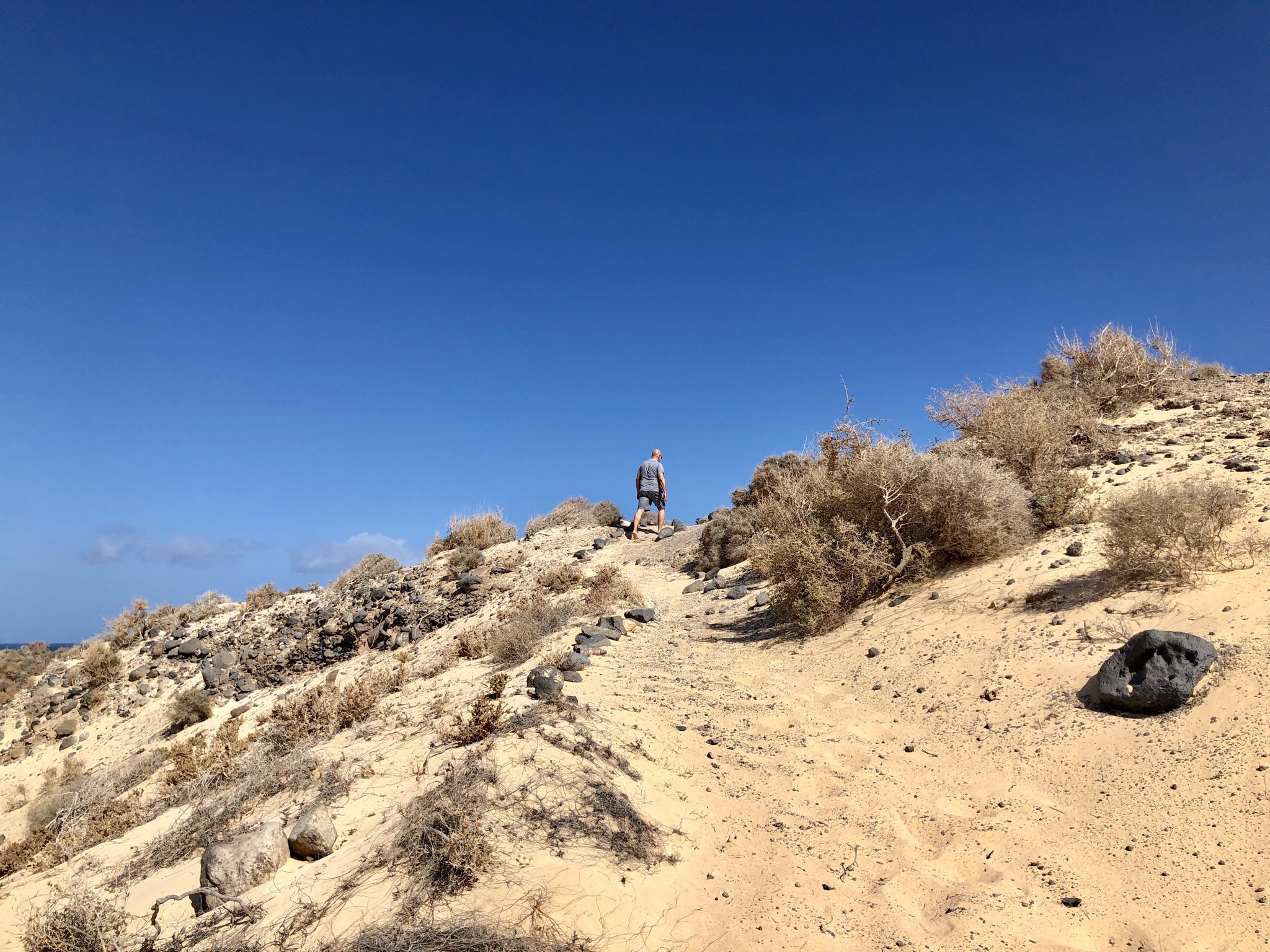 Wandern im Sand