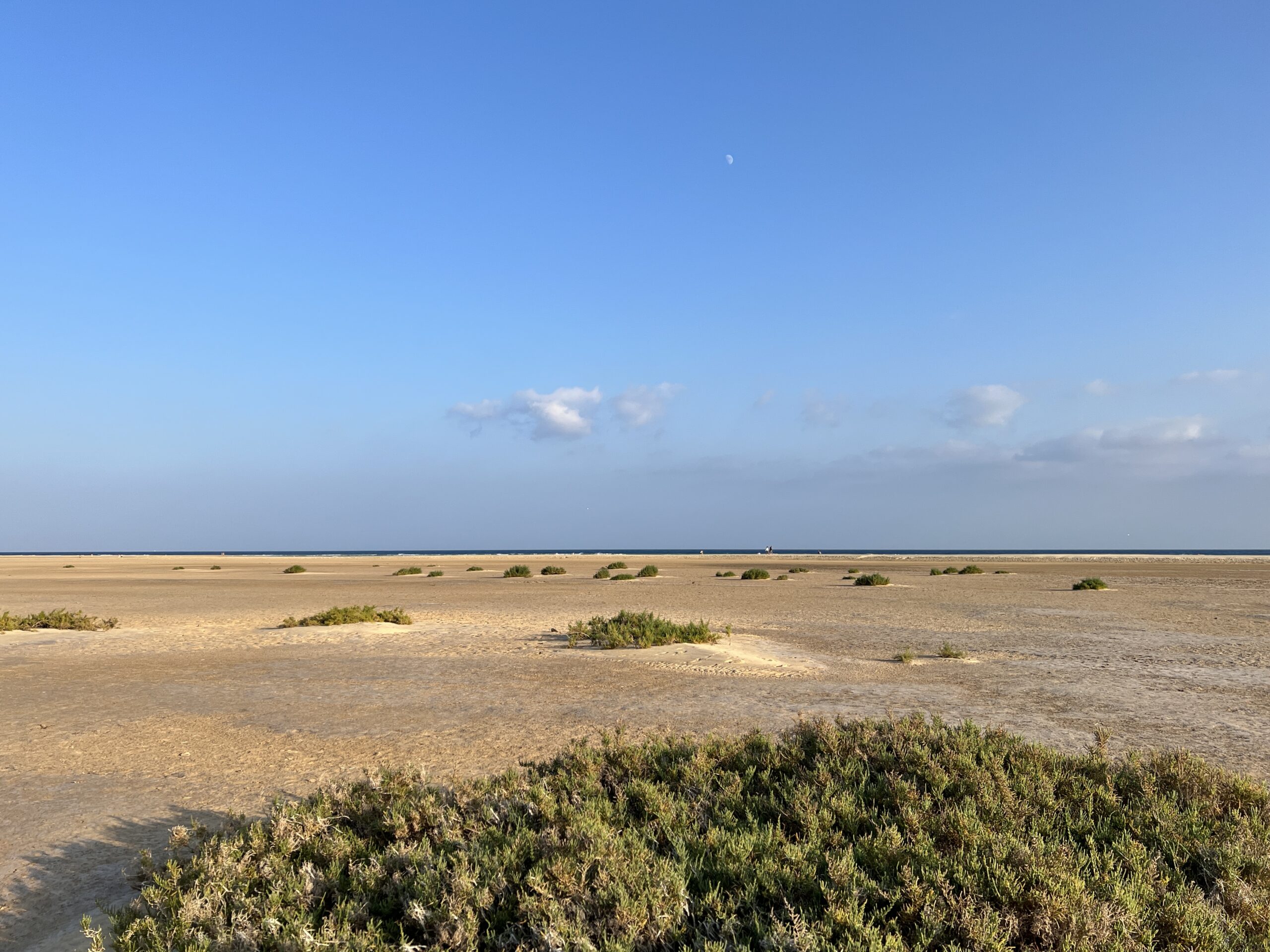 Blick über die leere Lagune