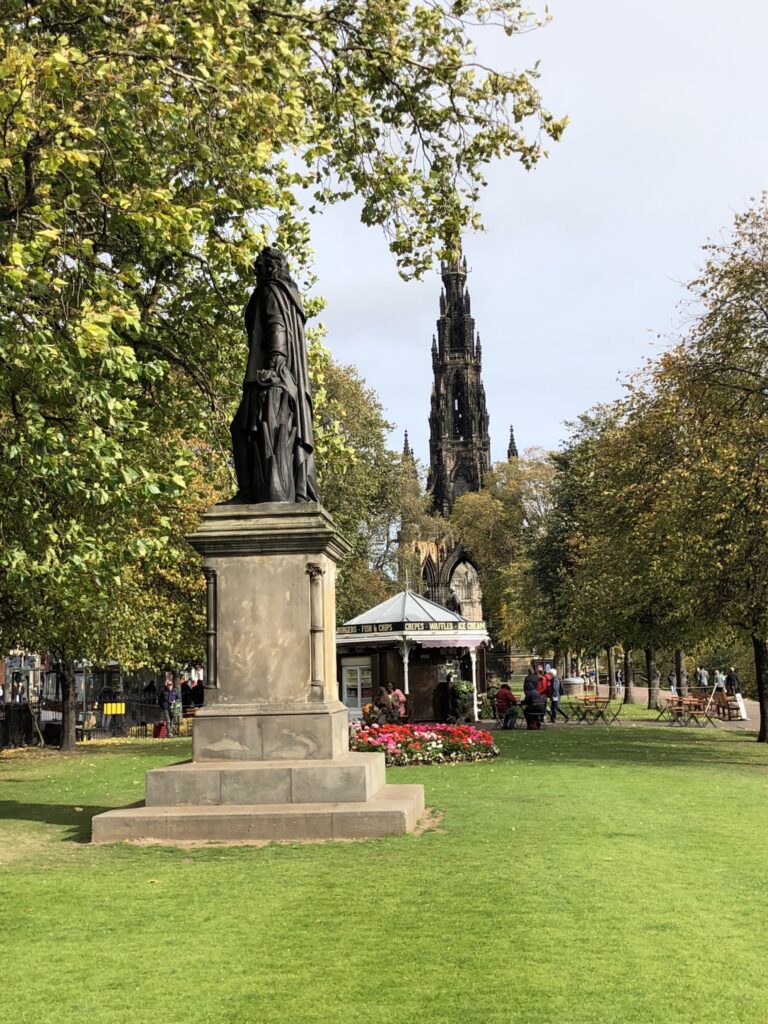 John Wilson Monument in Princes Street Gardens