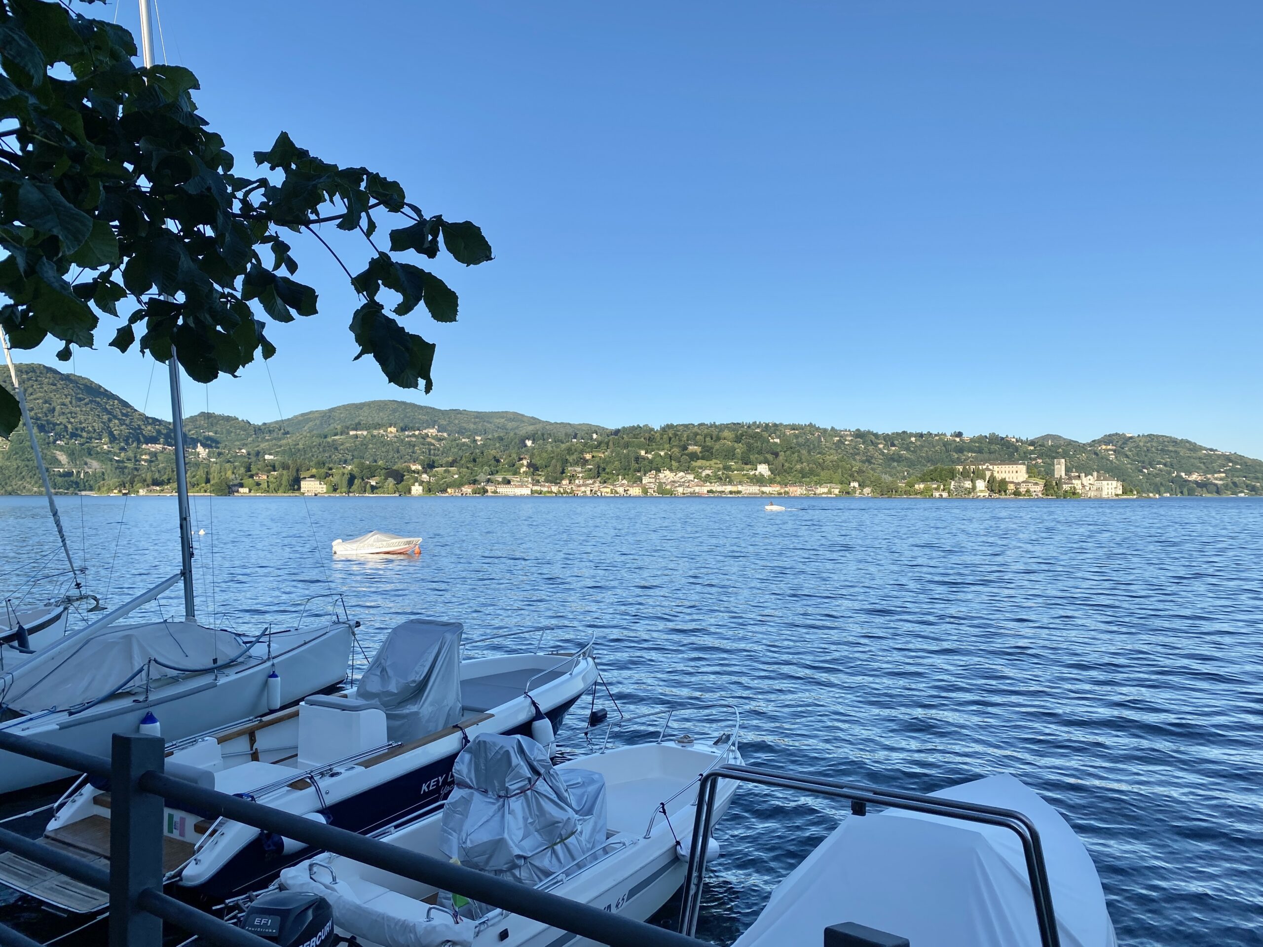 Blick auf die Isola San Giulio und Orta San Giulio