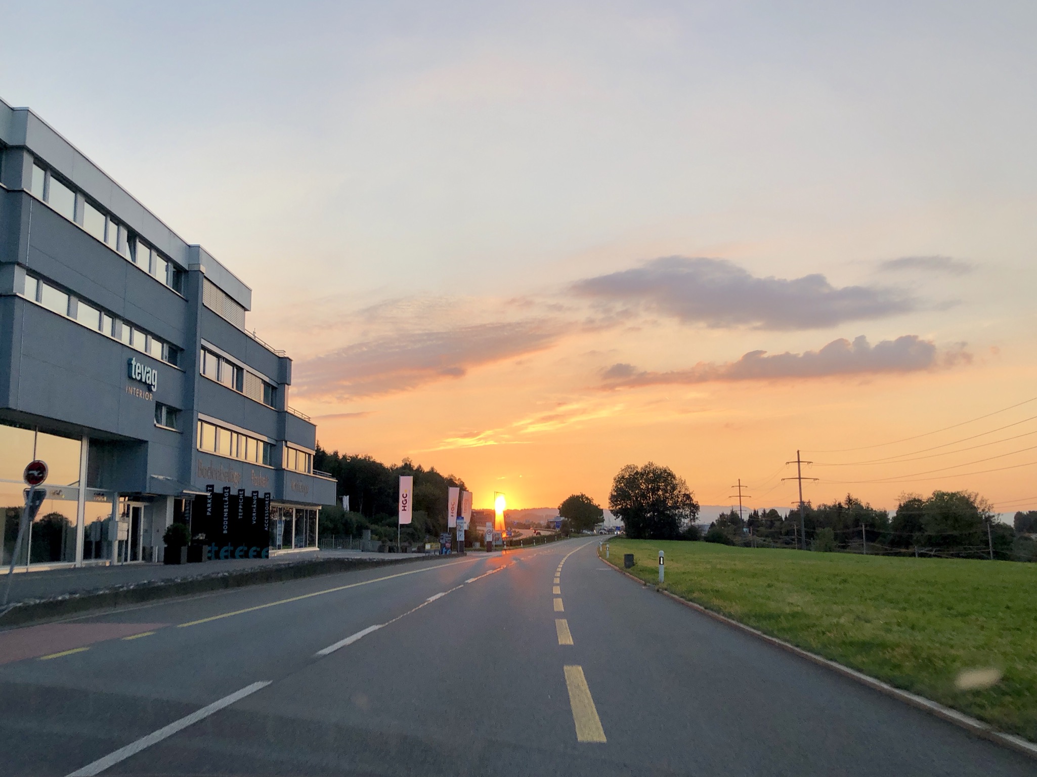 Driving home from Altendorf where the Borgeauds live