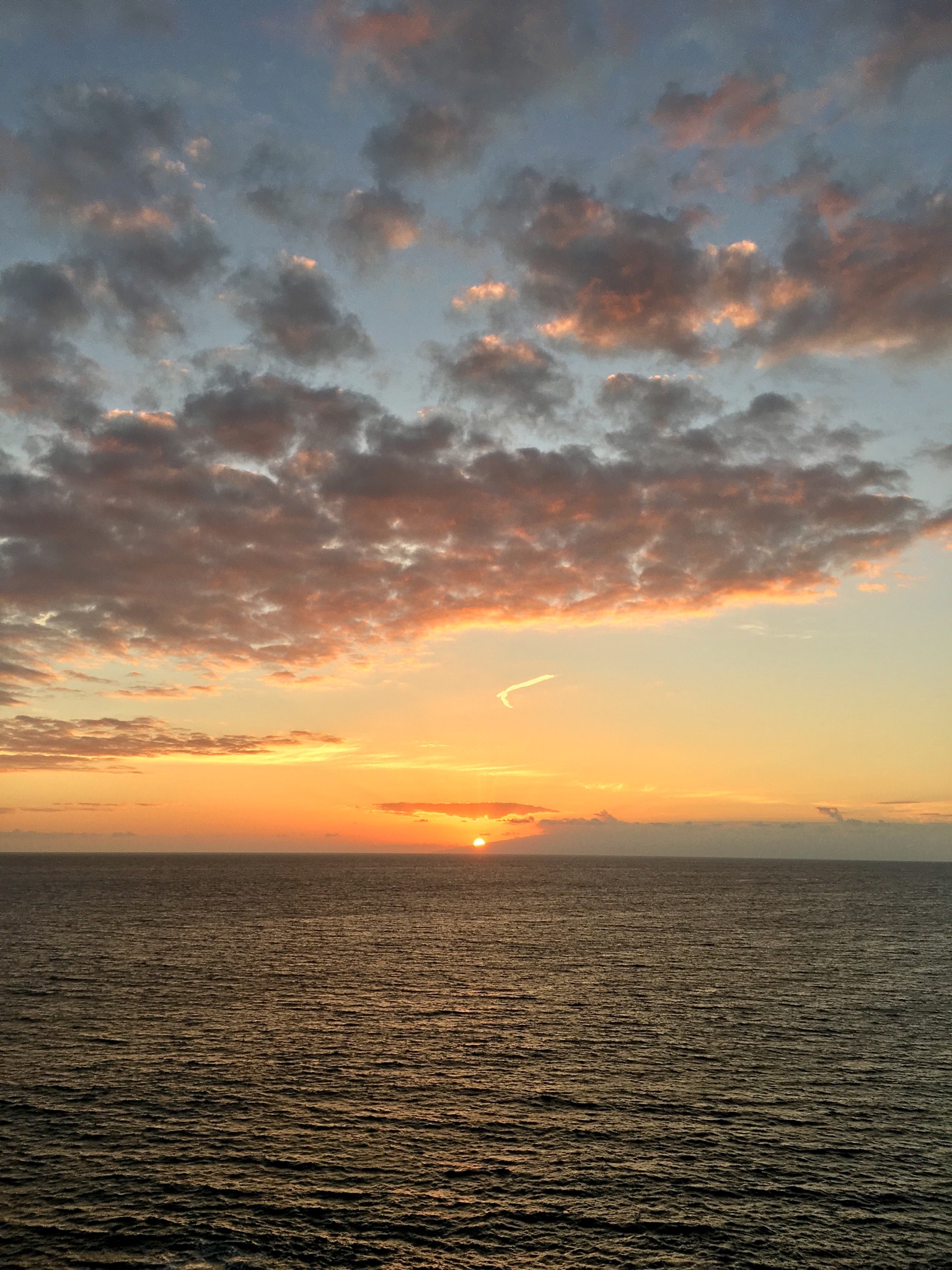 Die Sonne verschwindet hinter la Gomera