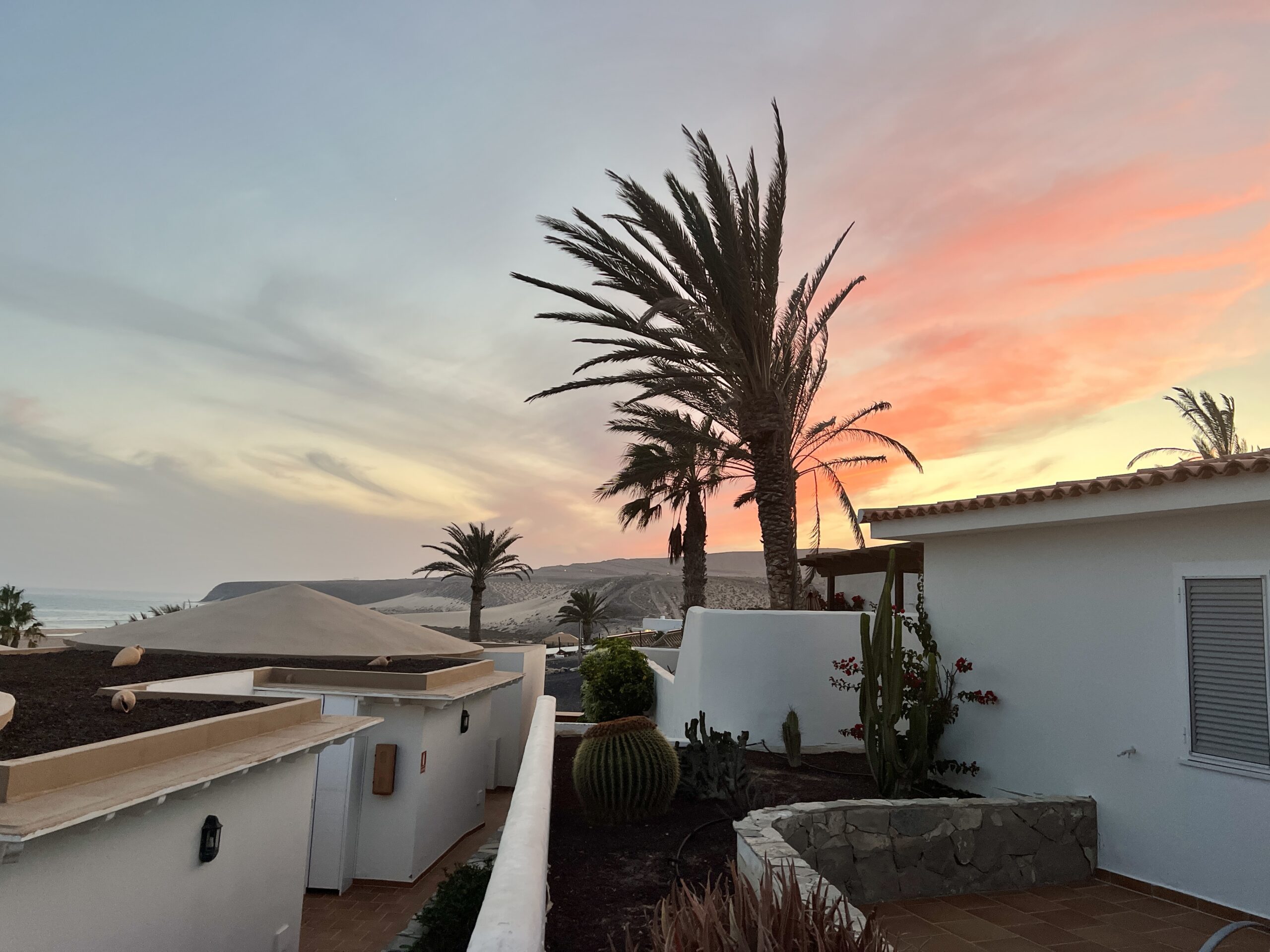 Letzter Sonnenuntergang in der Villa Christina