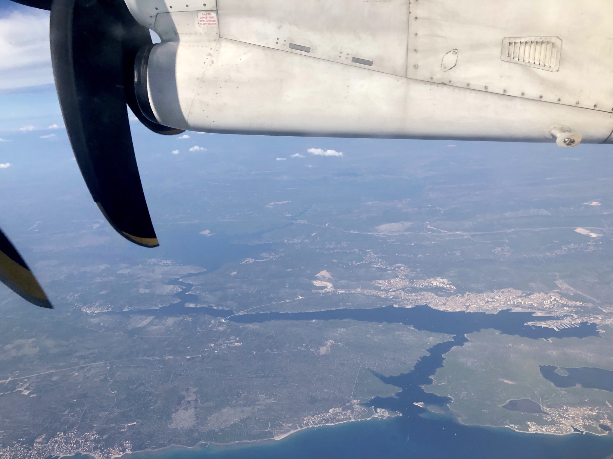Sibenik and Krka-River (with two bridges)