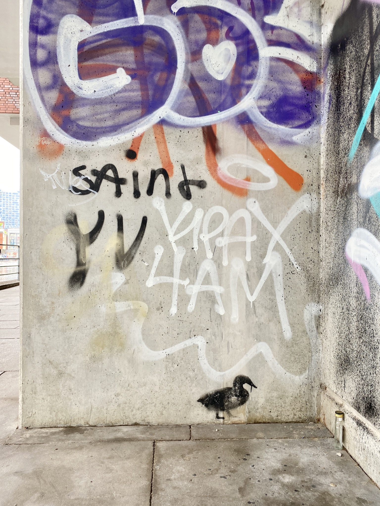Ente in der Ecke