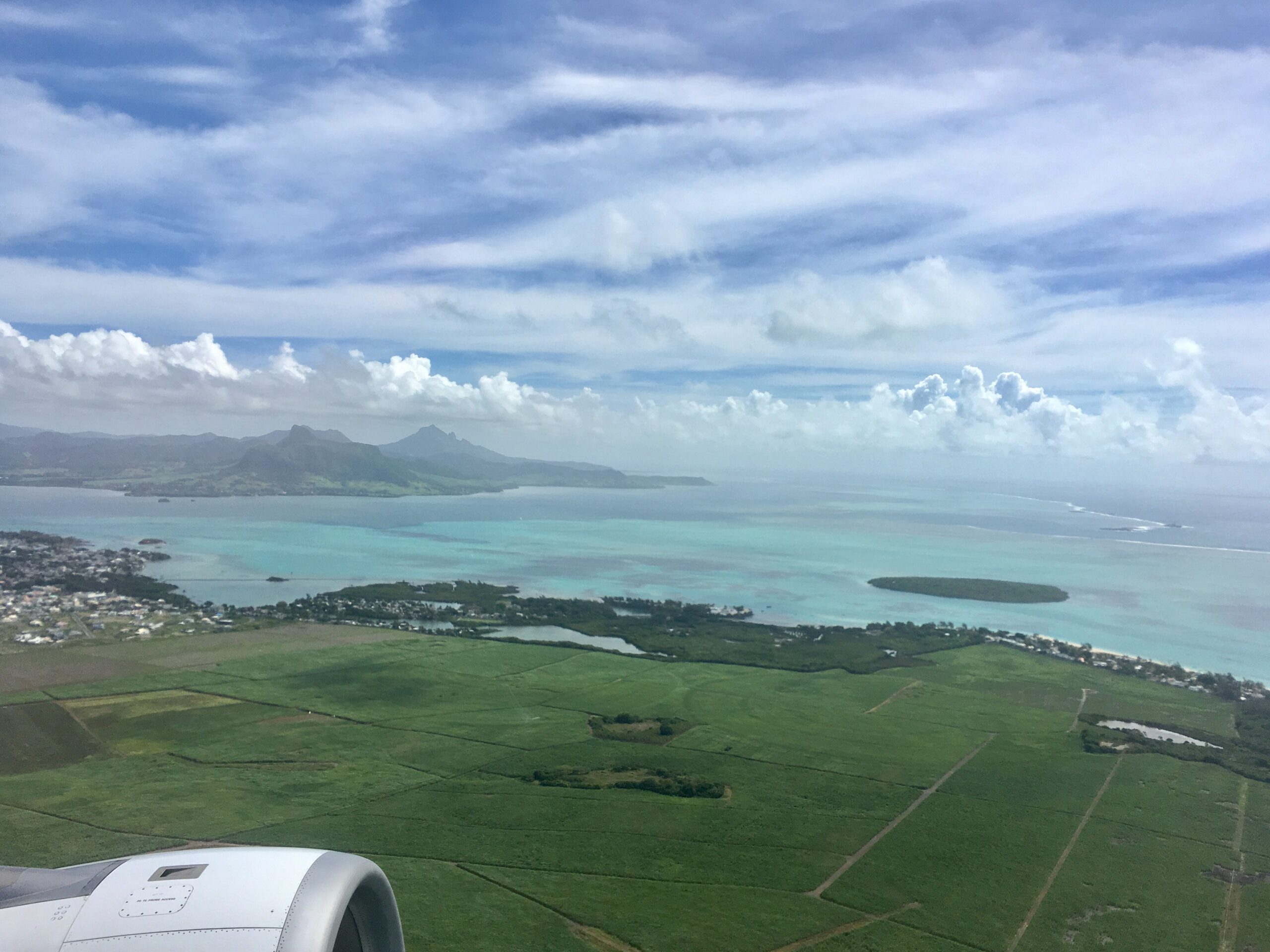 Zuckerrohrfelder aus der Luft