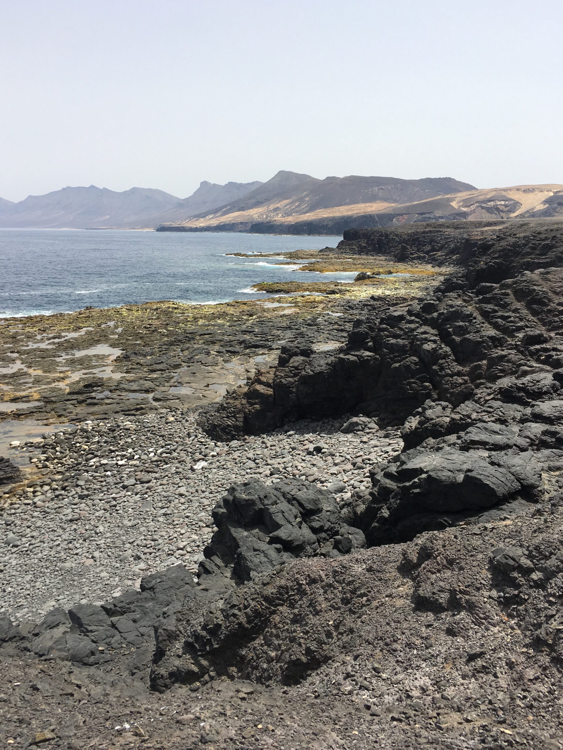 Blick entlang der Westküste mit Cofete