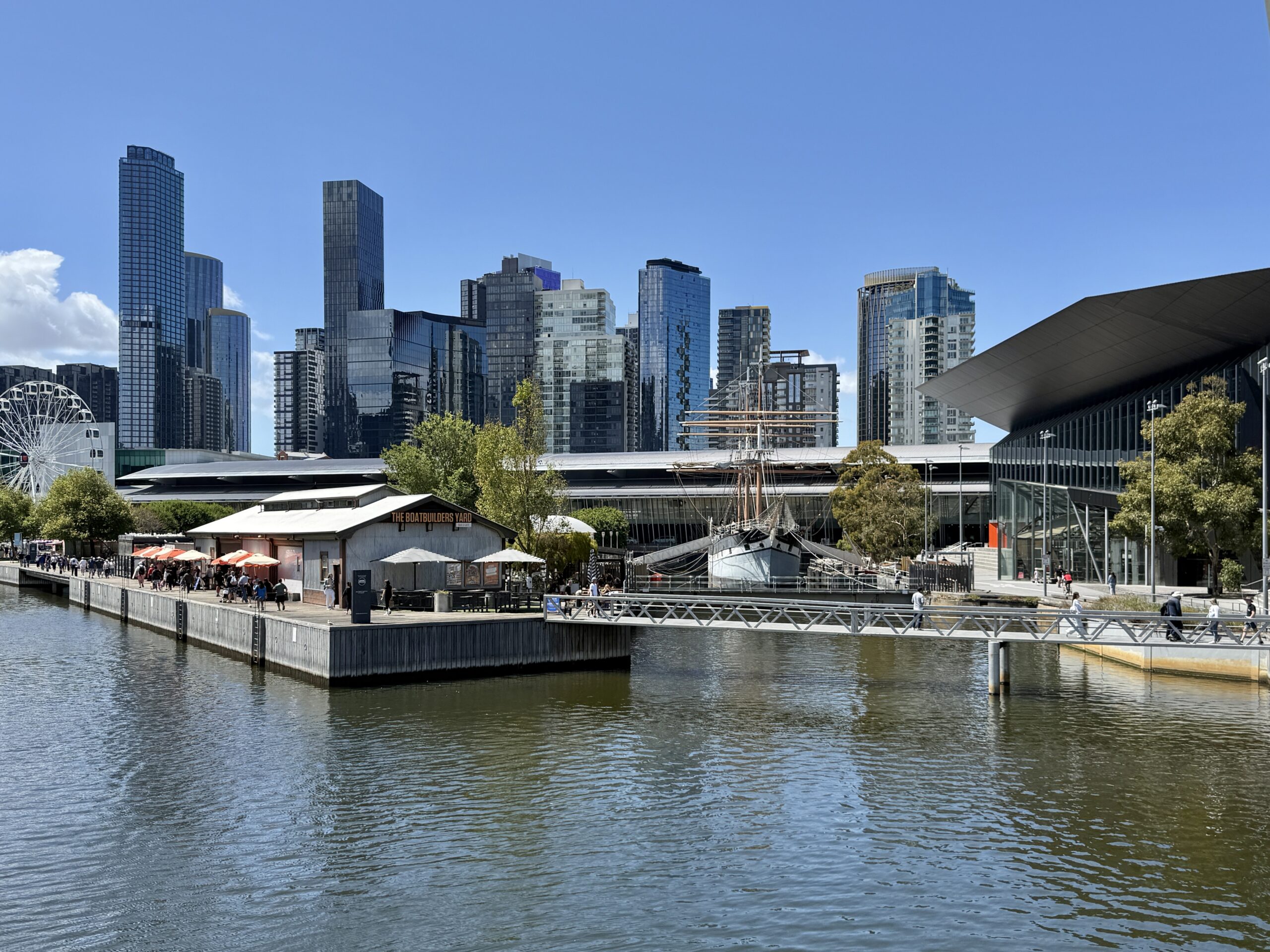 Blick zur Boatbuilders Yard