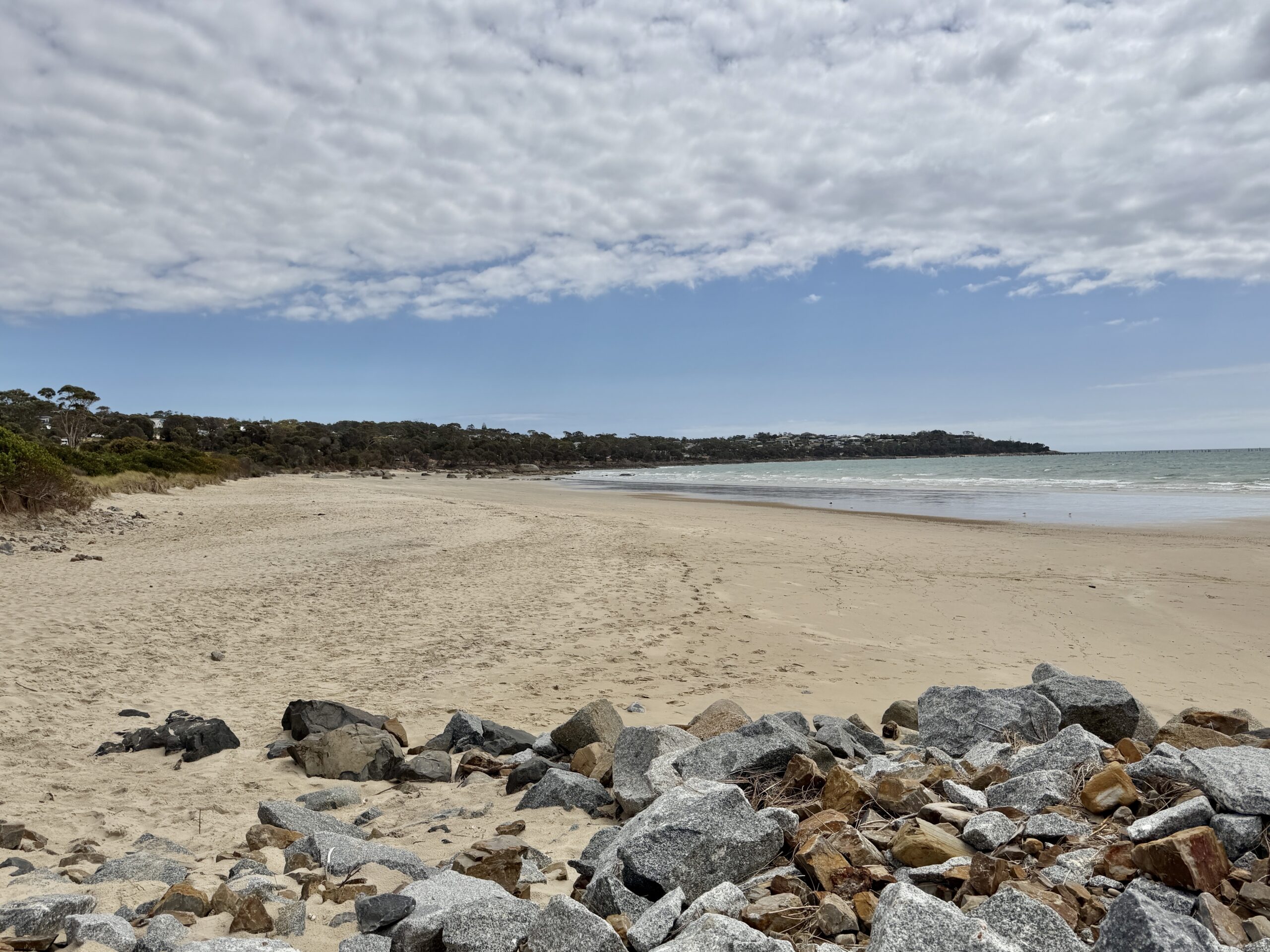 Zum Baden ist es zu kühl an der Goftons Beach