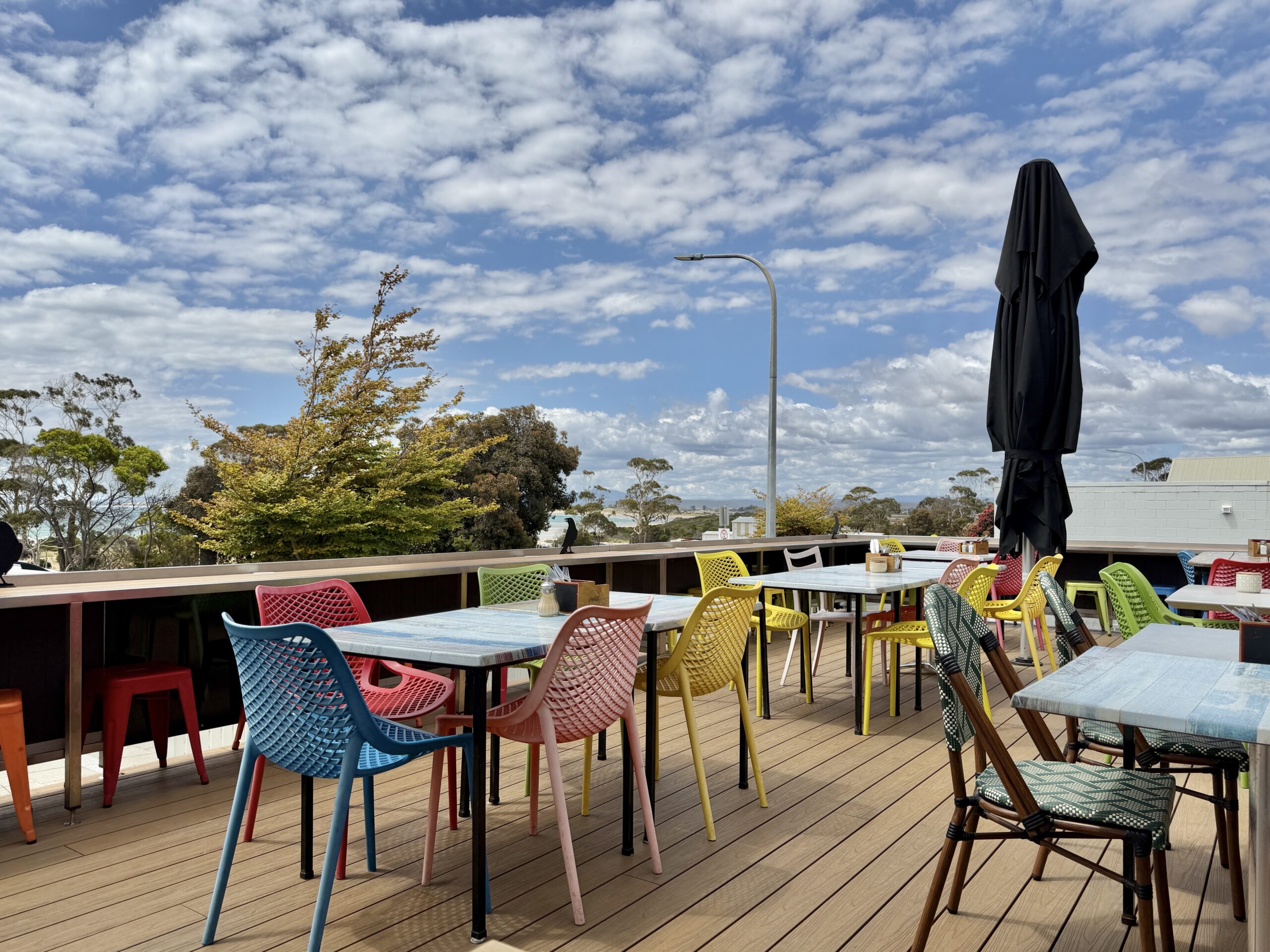 In Tasmanien setzt man sich nicht in die Sonne (zu gefährlich) ...