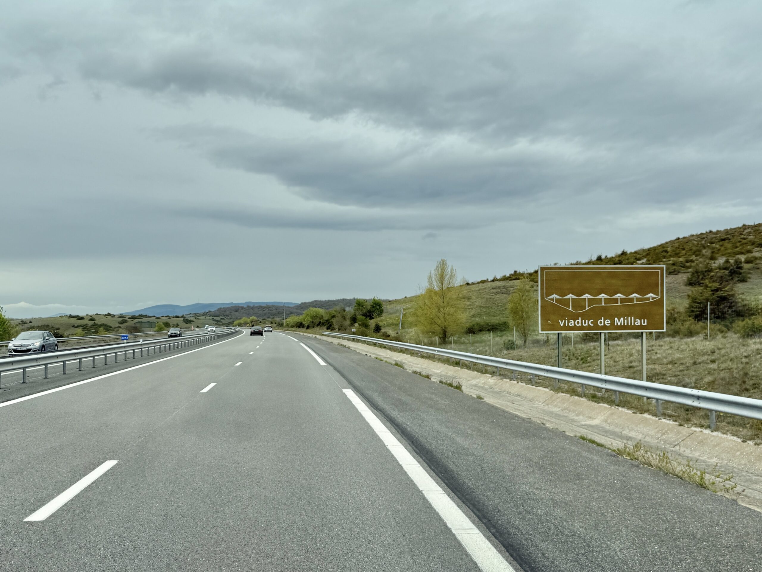 Auf der A75 Richtung Norden ...